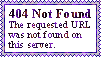 404 not found