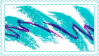 the blue squiggle of paper solo cups