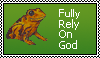 fuly rely on God frog